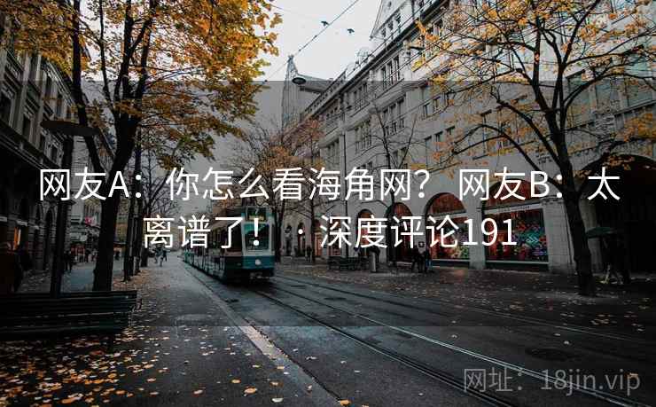 网友A：你怎么看海角网？ 网友B：太离谱了！ · 深度评论191