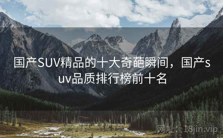 国产SUV精品的十大奇葩瞬间，国产suv品质排行榜前十名